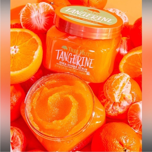 TREE HUT Tangerine Shea Sugar Scrub 18 oz NEW - Picture 2 of 5